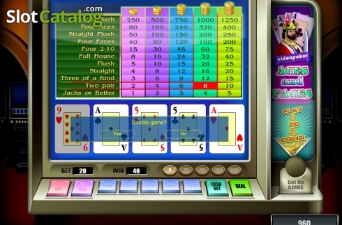 Οθόνη3. Aces And Faces (Novomatic) Κουλοχέρης