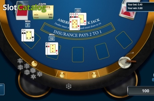 Οθόνη4. American Blackjack (Novomatic) Κουλοχέρης