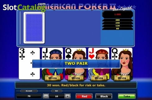 Οθόνη4. American Poker II (Novomatic) Κουλοχέρης