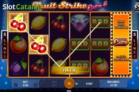 Οθόνη4. Fruit Strike: Extra 6 Κουλοχέρης 