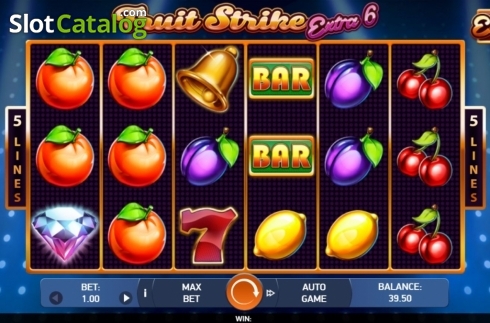 Οθόνη5. Fruit Strike: Extra 6 Κουλοχέρης 
