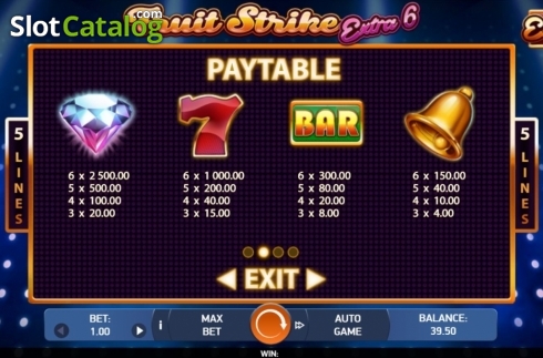Οθόνη7. Fruit Strike: Extra 6 Κουλοχέρης 