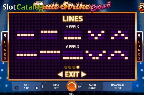 Οθόνη9. Fruit Strike: Extra 6 Κουλοχέρης 