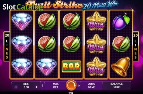 Οθόνη2. Fruit Strike: 20 Multi Win Κουλοχέρης