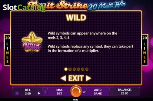 Οθόνη4. Fruit Strike: 20 Multi Win Κουλοχέρης
