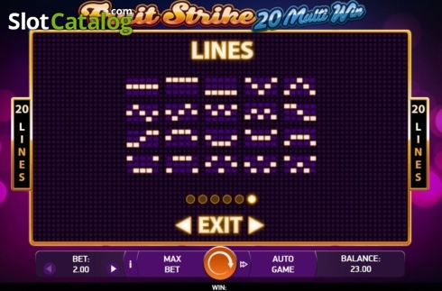 Οθόνη9. Fruit Strike: 20 Multi Win Κουλοχέρης