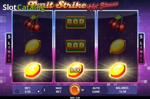 Οθόνη3. Fruit Strike: Hot Staxxx Κουλοχέρης