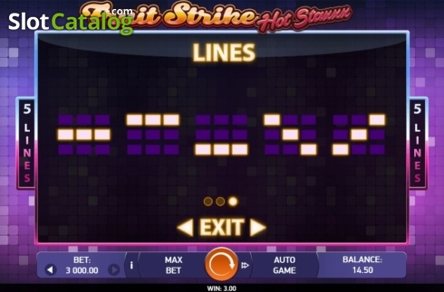 Οθόνη6. Fruit Strike: Hot Staxxx Κουλοχέρης