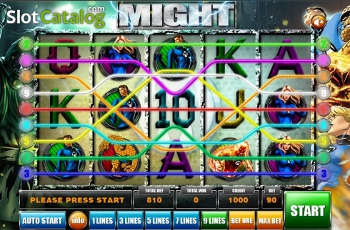 Οθόνη2. Might (GameX) Κουλοχέρης 