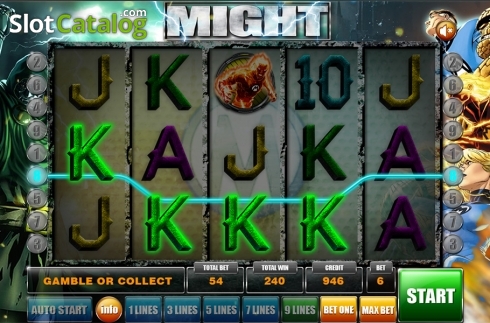 Οθόνη4. Might (GameX) Κουλοχέρης 