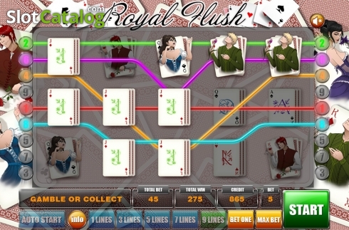 Οθόνη3. Royal Flush (GameX) Κουλοχέρης