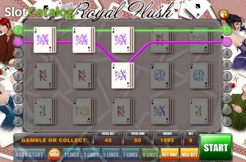 Οθόνη4. Royal Flush (GameX) Κουλοχέρης