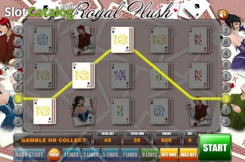 Οθόνη5. Royal Flush (GameX) Κουλοχέρης