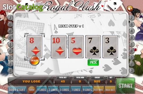 Οθόνη7. Royal Flush (GameX) Κουλοχέρης