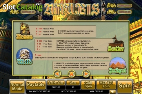 Οθόνη5. Anubis (Aiwin Games) Κουλοχέρης
