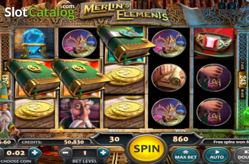 Οθόνη3. Merlin's Elements Κουλοχέρης