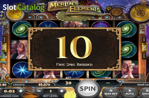 Οθόνη4. Merlin's Elements Κουλοχέρης
