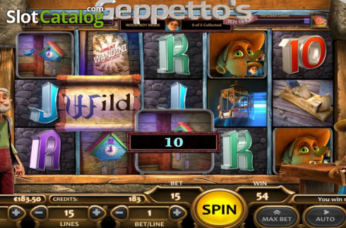Οθόνη7. Geppetto's Toy Shop Κουλοχέρης