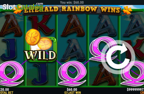 Οθόνη4. Emerald Rainbow Wins Κουλοχέρης