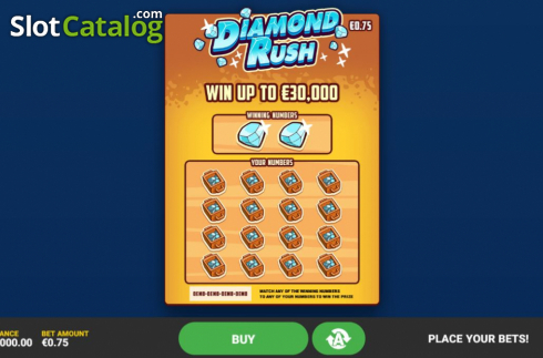 Οθόνη2. Diamond Rush (Hacksaw Gaming) Κουλοχέρης