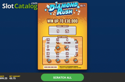 Οθόνη3. Diamond Rush (Hacksaw Gaming) Κουλοχέρης