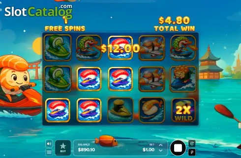 Οθόνη3. Sushi Jet Dash Κουλοχέρης