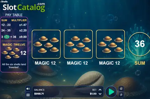 Οθόνη3. Magic Shells Κουλοχέρης 