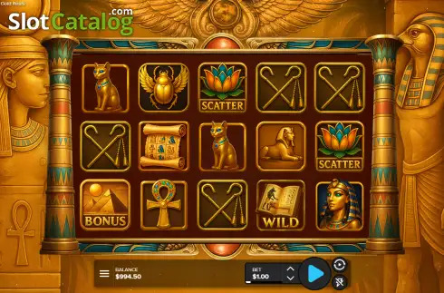 Οθόνη2. Egyptian Gold Reels Κουλοχέρης