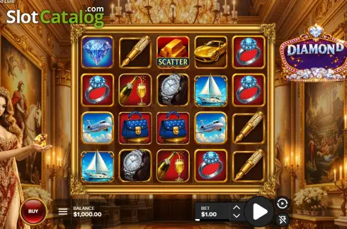 Οθόνη2. Diamond Luxe (18Gaming) Κουλοχέρης 