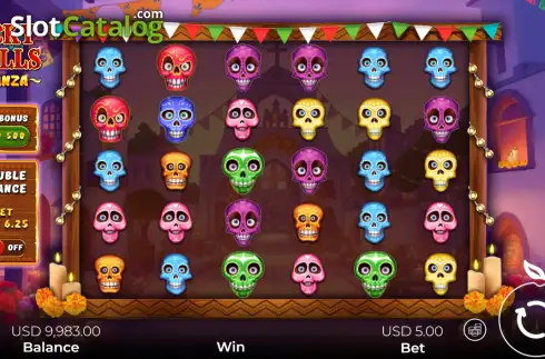 Οθόνη2. Lucky Skulls Bonanza Κουλοχέρης
