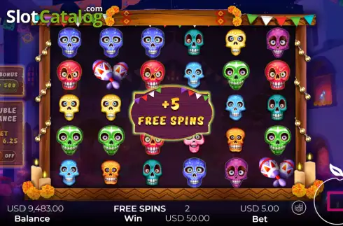 Οθόνη3. Lucky Skulls Bonanza Κουλοχέρης