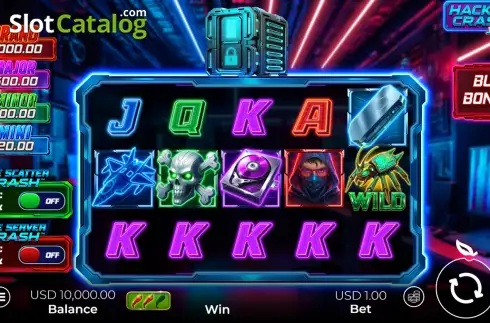 Οθόνη2. Hacker Crash Jackpot Κουλοχέρης