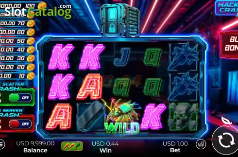 Οθόνη3. Hacker Crash Jackpot Κουλοχέρης