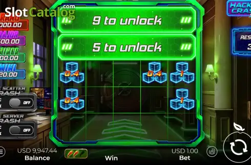 Οθόνη9. Hacker Crash Jackpot Κουλοχέρης