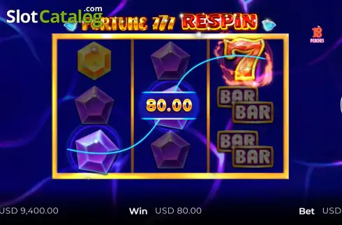 Οθόνη3. Fortune 777 Respin Κουλοχέρης