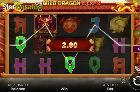 Οθόνη3. Wild Dragon Respin Κουλοχέρης