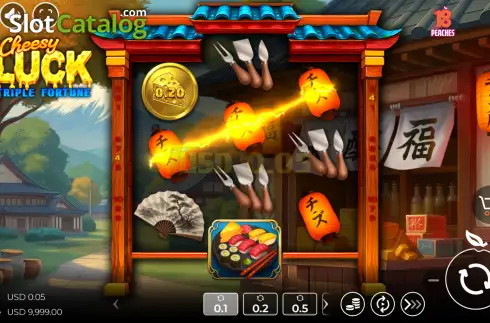 Οθόνη3. Cheesy Luck Triple Fortune Κουλοχέρης 