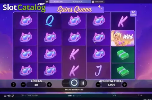 Οθόνη4. Spins Queen Κουλοχέρης