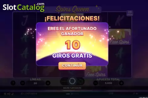 Οθόνη7. Spins Queen Κουλοχέρης