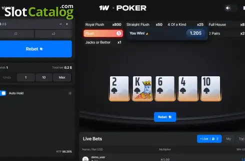 Οθόνη3. Poker (1Win Games) Κουλοχέρης