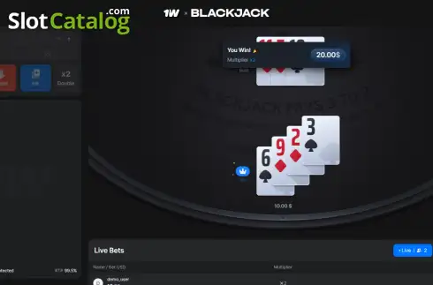 Οθόνη3. Blackjack (1Win Games) Κουλοχέρης
