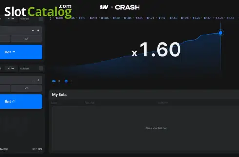 Οθόνη2. Crash (1Win Games) Κουλοχέρης