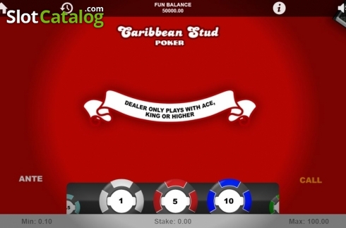 Οθόνη2. Caribbean Stud Poker (1X2gaming) Κουλοχέρης