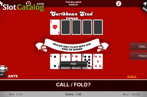 Οθόνη3. Caribbean Stud Poker (1X2gaming) Κουλοχέρης