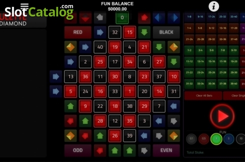 Οθόνη2. Roulette Diamond (1X2gaming) Κουλοχέρης 