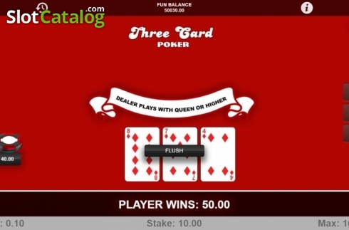 Οθόνη4. Three Card Poker (1X2gaming) Κουλοχέρης