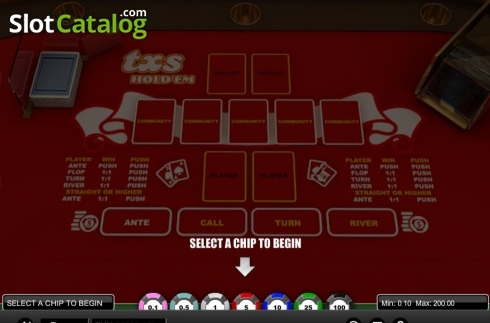 Οθόνη2. Texas Hold'em (1X2gaming) Κουλοχέρης