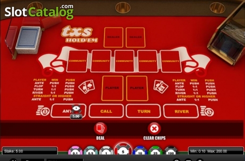 Οθόνη3. Texas Hold'em (1X2gaming) Κουλοχέρης