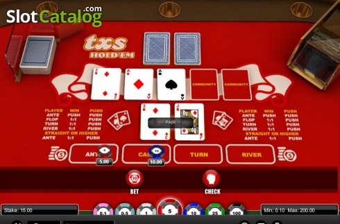 Οθόνη4. Texas Hold'em (1X2gaming) Κουλοχέρης