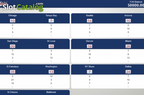 Οθόνη4. Touchdown (1X2gaming) Κουλοχέρης